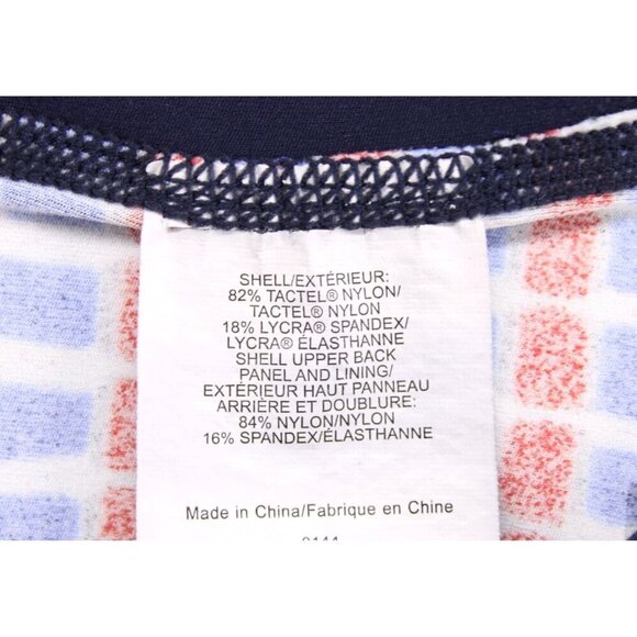 Tory Burch Sport Women's Tank With Built In Bra Tennis Blue/Red Sz XS - Picture 7 of 7